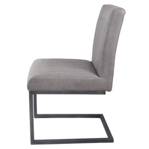Grey Leather Dining Table Chair