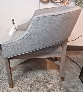 Sebastian Grey Curved Back Accent Chairs