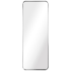 Ultra Brushed Silver Stainless Steel Rectangular Wall Mirror