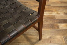 Load image into Gallery viewer, The Absaroka Chair – Woven Leather and Solid Wood Accent or Dining Chair