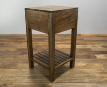 Load image into Gallery viewer, The Alcott Nightstand – Solid Wood Bedside Table with Drawer &amp; Open Shelf