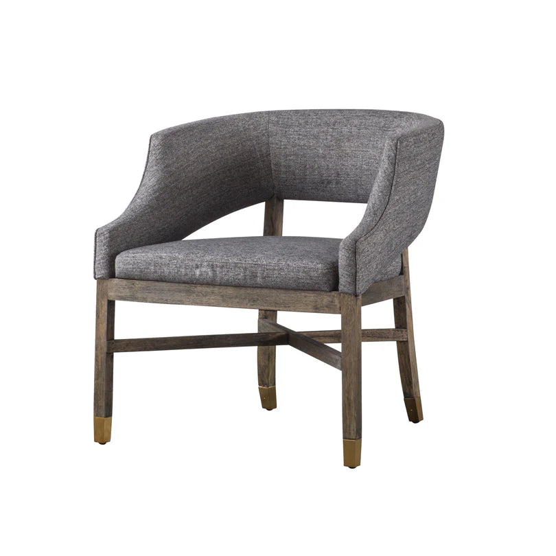 The Arroyo Chair – Sculptural Hardwood Dining or Accent Chair with Gold-Tipped Legs