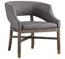 Load image into Gallery viewer, The Arroyo Chair – Sculptural Hardwood Dining or Accent Chair with Gold-Tipped Legs