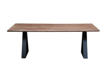 Load image into Gallery viewer, The Canyon Table – 72&quot; Modern Hardwood Dining Table with Forged Steel Base