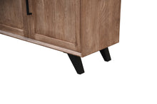 Load image into Gallery viewer, The Carson Cabinet – 66&quot; Solid Hardwood Sideboard with Black Metal Legs