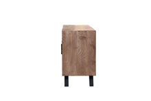 Load image into Gallery viewer, The Carson Cabinet – 66&quot; Solid Hardwood Sideboard with Black Metal Legs