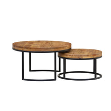 Load image into Gallery viewer, The Echo Nesting Table – Solid Wood Layered Coffee Table Set