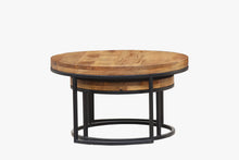 Load image into Gallery viewer, The Echo Nesting Table – Solid Wood Layered Coffee Table Set