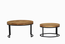 Load image into Gallery viewer, The Echo Nesting Table – Solid Wood Layered Coffee Table Set