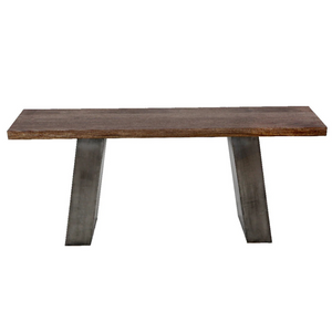 The Fremont Console – 72" Industrial A-Frame Solid Wood Table