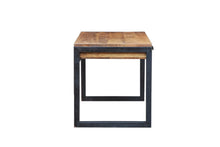 Load image into Gallery viewer, The Fremont Desk – Solid Hardwood Desk with Two Deep Drawers and Steel Base