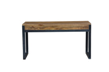 Load image into Gallery viewer, The Fremont Desk – Solid Hardwood Desk with Two Deep Drawers and Steel Base