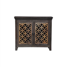 Load image into Gallery viewer, The Gallatin Cabinet – 36&quot; 2-Door Carved Wood Storage Console