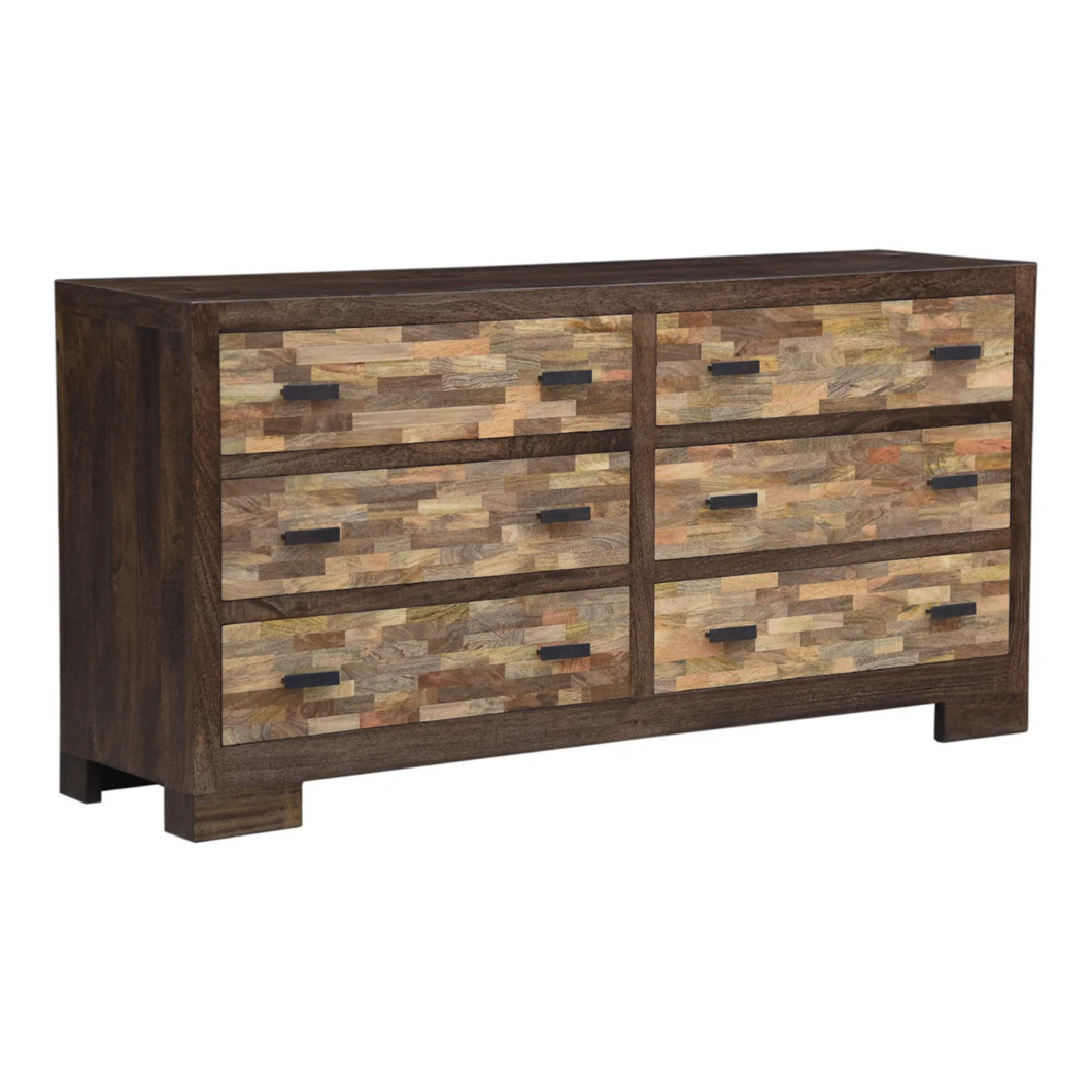 The Highwood Dresser – Two-Tone 6-Drawer Solid Wood Dresser