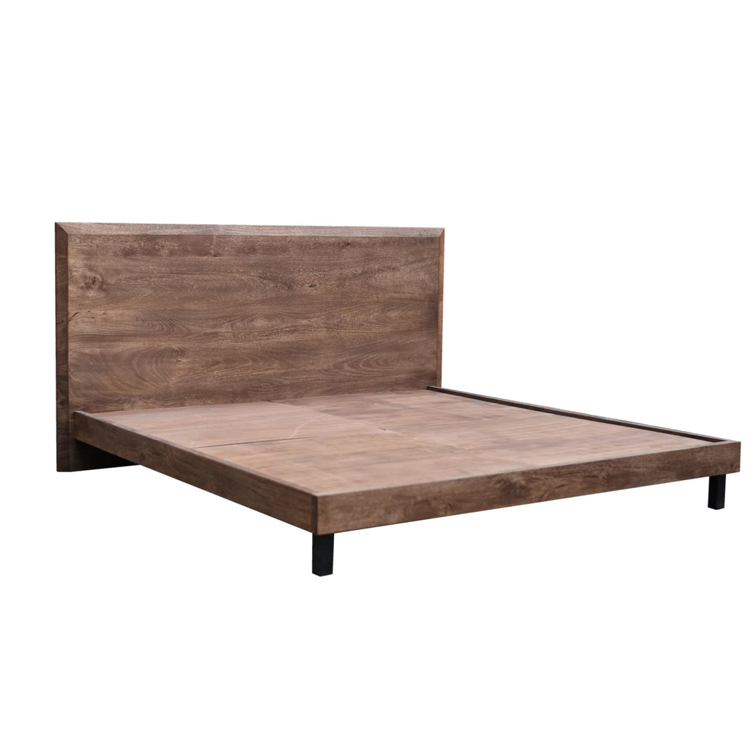 The Kaelen Bed – King | Solid Wood Platform Bed with Tapered Frame