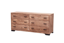 Load image into Gallery viewer, The Kalispell Dresser – 6-Drawer Solid Wood Dresser with Black Hardware