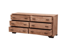 Load image into Gallery viewer, The Kalispell Dresser – 6-Drawer Solid Wood Dresser with Black Hardware