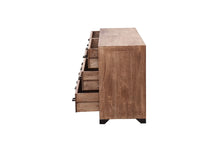 Load image into Gallery viewer, The Kalispell Dresser – 6-Drawer Solid Wood Dresser with Black Hardware