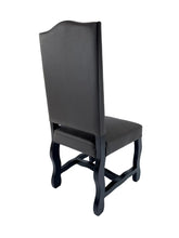Load image into Gallery viewer, The Lusk Chair – High-Back Dining Chair with Leather Seat and Upholstered Back