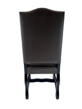 Load image into Gallery viewer, The Lusk Chair – High-Back Dining Chair with Leather Seat and Upholstered Back