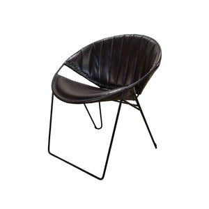 The Nomad Chair – Low-Profile Buffalo Leather Lounge Chair