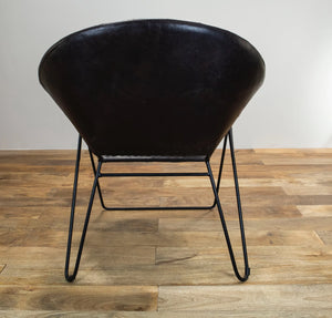 The Nomad Chair – Low-Profile Buffalo Leather Lounge Chair