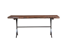 Load image into Gallery viewer, The Ridge Table – 72&quot; Live Edge Hardwood Table with Wrought Steel Base