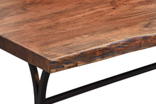 Load image into Gallery viewer, The Ridge Table – 72&quot; Live Edge Hardwood Table with Wrought Steel Base