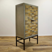Load image into Gallery viewer, The Ralston Cabinet – Vertical Accent Cabinet with Mixed Wood Doors