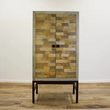 Load image into Gallery viewer, The Ralston Cabinet – Vertical Accent Cabinet with Mixed Wood Doors