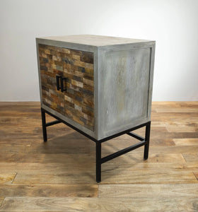 The Ralston Cabinet – Wide Profile Mixed Wood Accent Cabinet