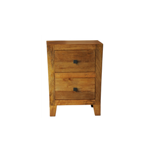 The Sagebrush Nightstand – 2-Drawer Solid Wood Bedside Table