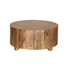 Load image into Gallery viewer, The Solis Coffee Table – Round Solid Hardwood Coffee Table with Beveled Edge