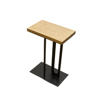 Load image into Gallery viewer, The Vale Table – Sculpted Hardwood &amp; Steel Accent Table