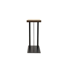 Load image into Gallery viewer, The Vale Table – Sculpted Hardwood &amp; Steel Accent Table