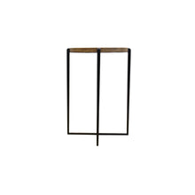 Load image into Gallery viewer, The Veld Table – 16&quot; Round Solid Wood Accent Table with Slender Steel Base