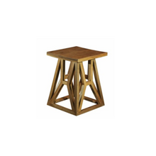Load image into Gallery viewer, The Wenatchee End Table – 20&quot; Solid Wood Geometric Accent Table