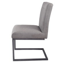 Load image into Gallery viewer, Grey Leather Dining Table Chair