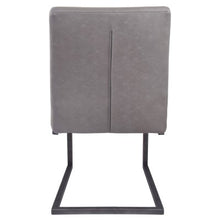 Load image into Gallery viewer, Grey Leather Dining Table Chair