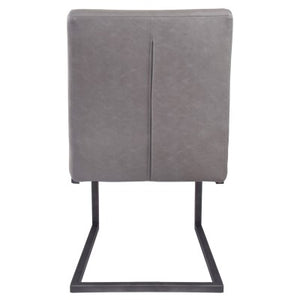 Grey Leather Dining Table Chair