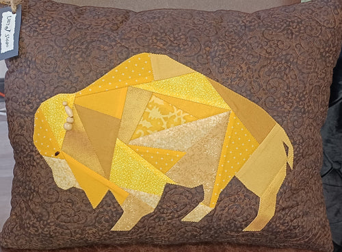 University of Wyoming Quilted Pillow