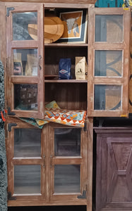 Rustic Glass Armoire