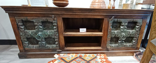Antique Door Media Cabinet