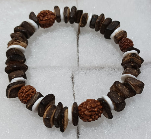 Stretch Bracelet Multicolor Wood
