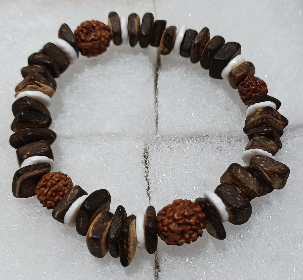 Stretch Bracelet Multicolor Wood