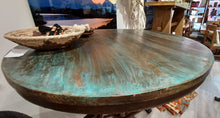 Load image into Gallery viewer, Bar Height Round Rustic Iron Bicycle Table