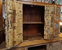 Load image into Gallery viewer, 2 Door 4 Drawer Rustic Cabinet