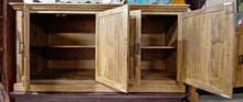 Load image into Gallery viewer, 4 Door Media Cabinet Light Walnut