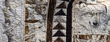 Load image into Gallery viewer, Hand Crafted Quilted Wolf Blanket by Local Artist