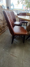 Load image into Gallery viewer, Leather Diamond Stitched Dining Chairs